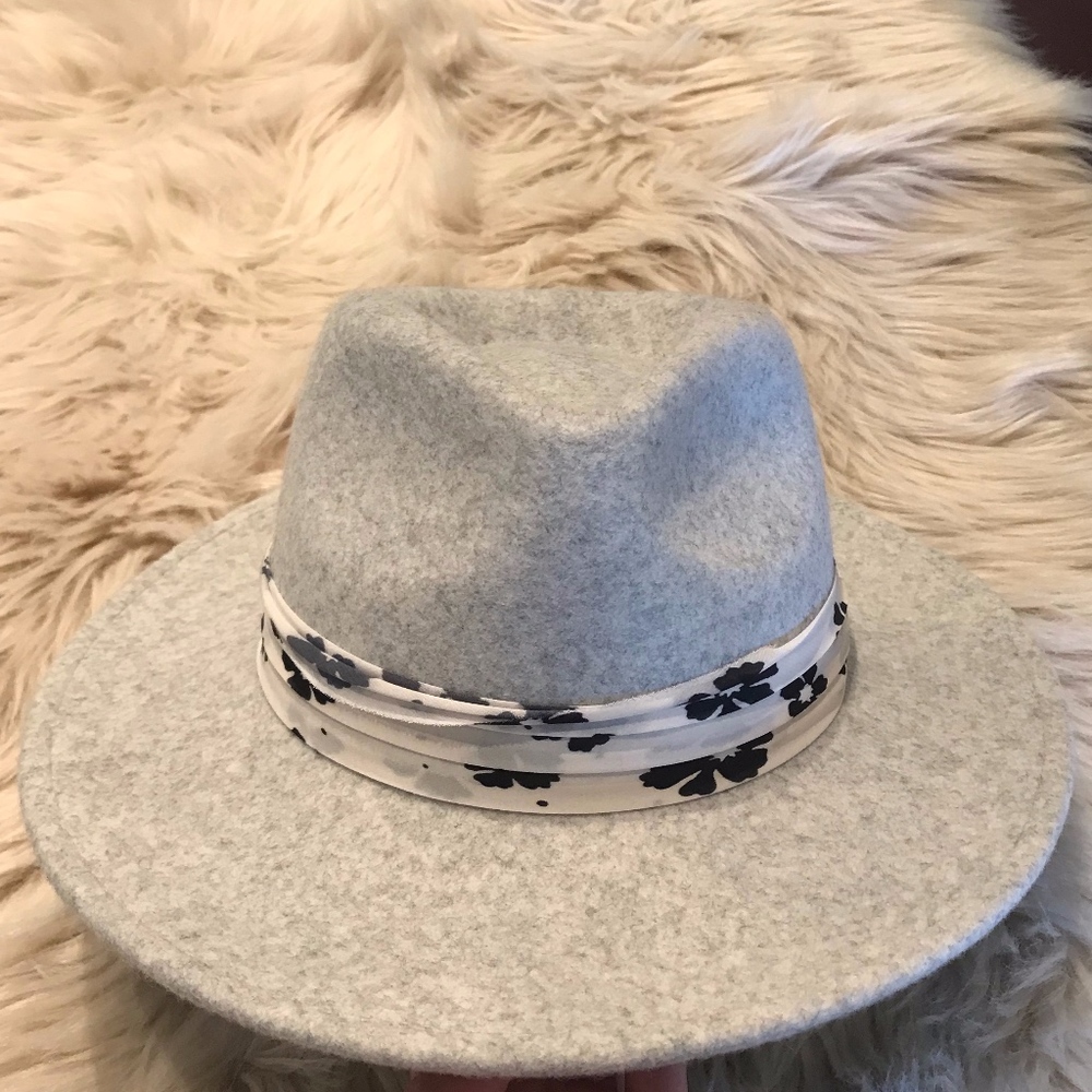 Anthropologie Bandana-Trimmed Wool Rancher